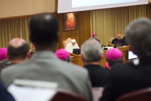 Während einer Sitzung der Bischofssynode