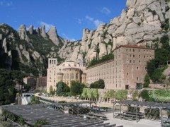 Das Kloster Montserrat in den Bergen