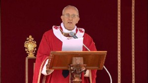 Papstpredigt am Palmsonntag