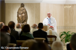 Papst Franziskus Predigt, (c) OsservatoreRomano