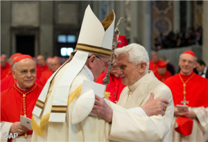 Papst und Emeritus, Februar 2014