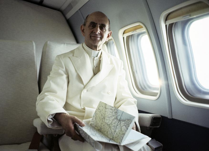 Paul VI en avion