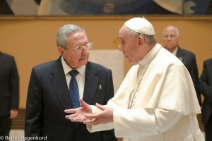 Ganz aktuell: Raúl Castro bei Papst Franziskus, Sonntag, 10. Mai 2015