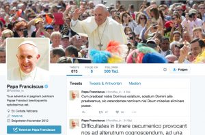 Twitter-Account des Papstes - auf Latein
