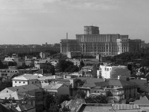 Die Dächer von Bukarest: Blick aus dem Fenster bei Radio Romania
