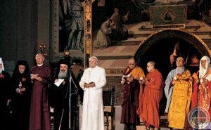 Das erste Gebetstreffen in Assisi mit Papst Johannes Paul II.