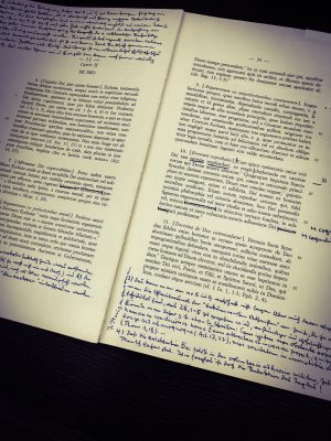 Karl Rahners Notizen in Kardinal Königs Textkopie